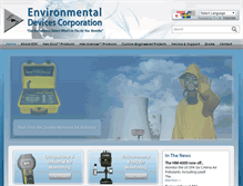 Tablet Screenshot of environmentaldevices.com